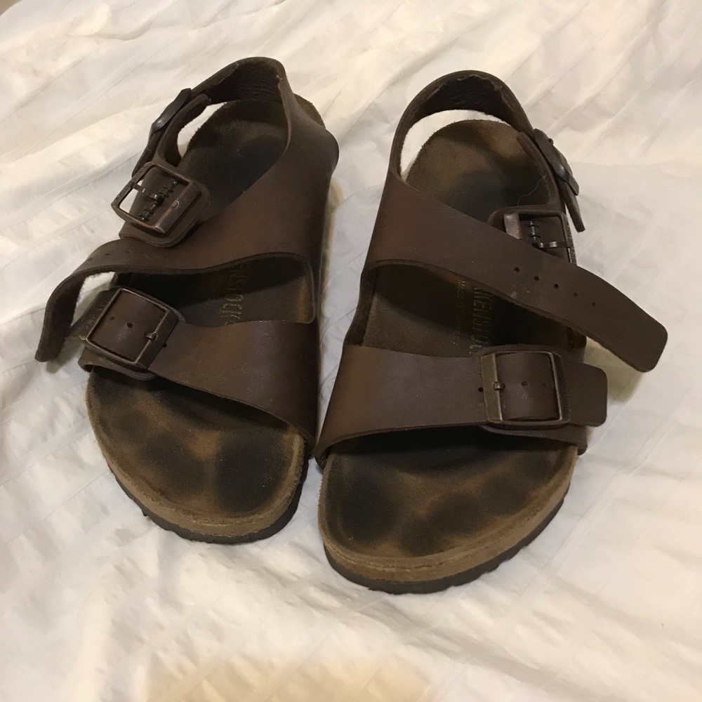 Brown leather Birkenstock’s Women’s 36
